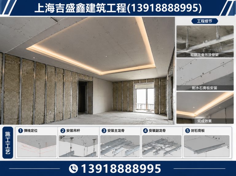 虹口区隔墙吊顶工程展示图